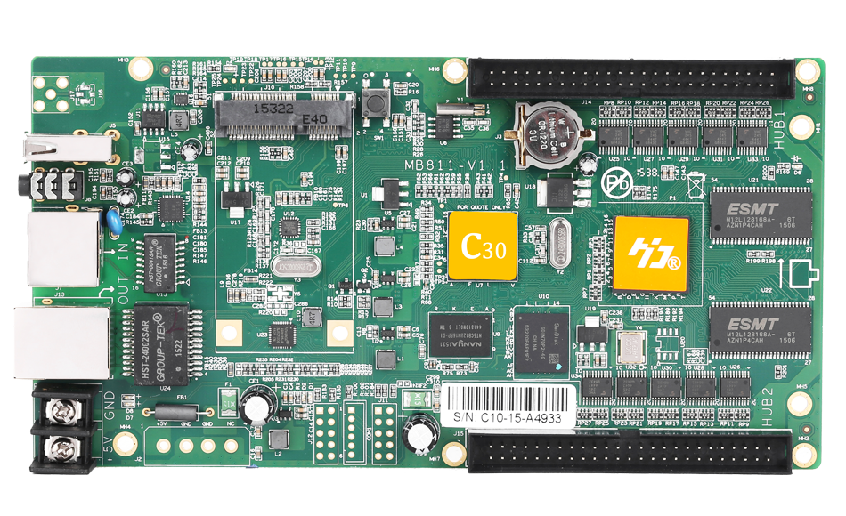灰度異步中小屏控制卡（C10、C30）全彩異步發送卡
